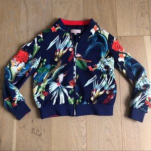 ❌SOLD❌Anthropologie Philosophy Silk Bomber Jacket